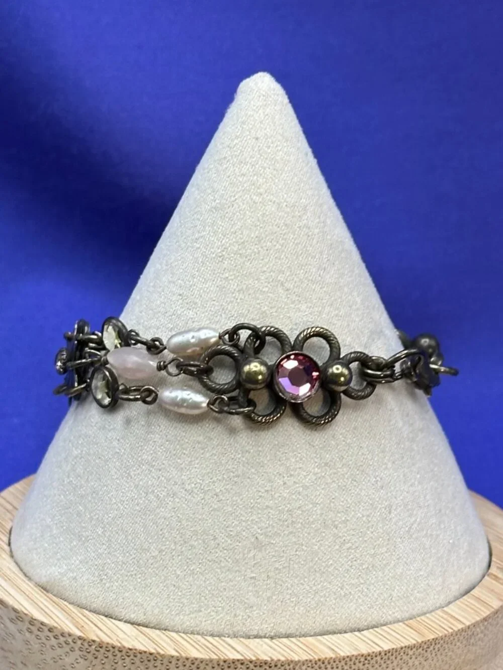 VTG Sorrelli Victorian Revival Swarovski Crystal Bracelet